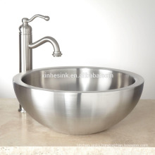 Stainless Steel Bathroom Sink with Double Wall